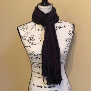 Purple and black scarf